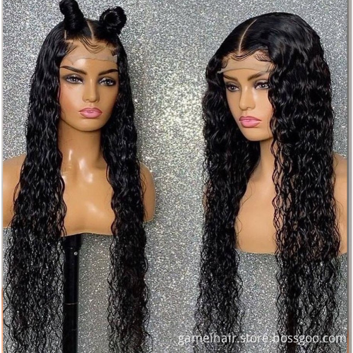 Hair Transparent Lace Frontal Wig For Black Women Raw Indian Virgin Human Hair Loose Wave 4x4 5x5 Full Hd Lace Closure Wig